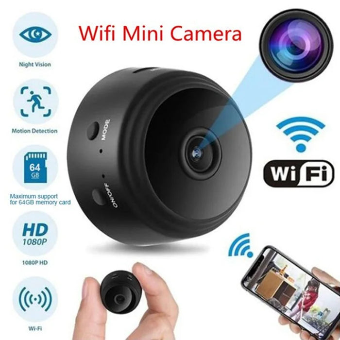 HD Mini WiFi Camera: 1080p Wireless Surveillance Recorder