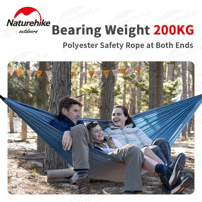 NatureHike Ultralight Camping Swing Hammock: 1-2 Person, 200kg Capacity