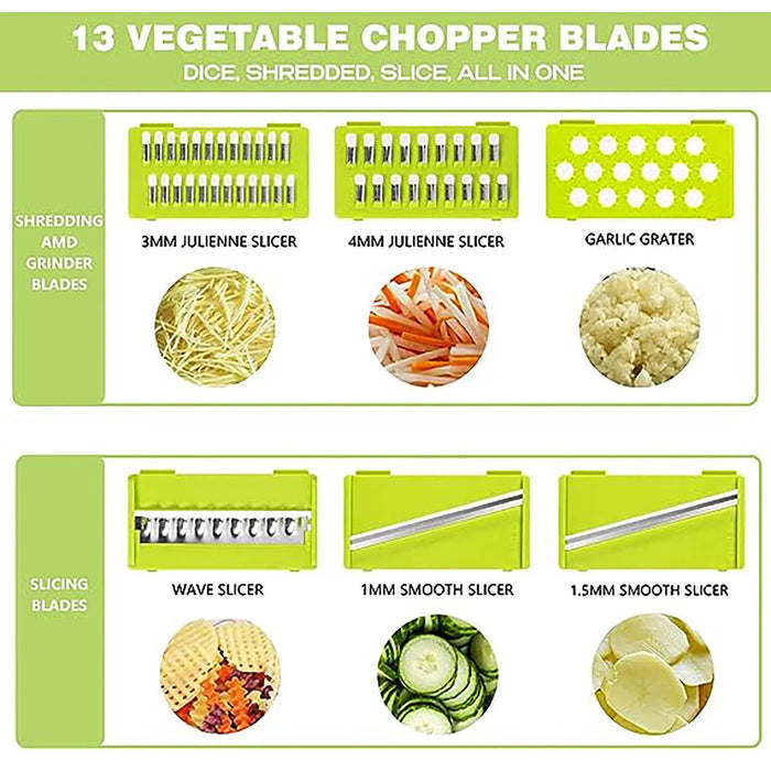 22-in-1 Multifunction Vegetable Cutter & Fruit Slicer