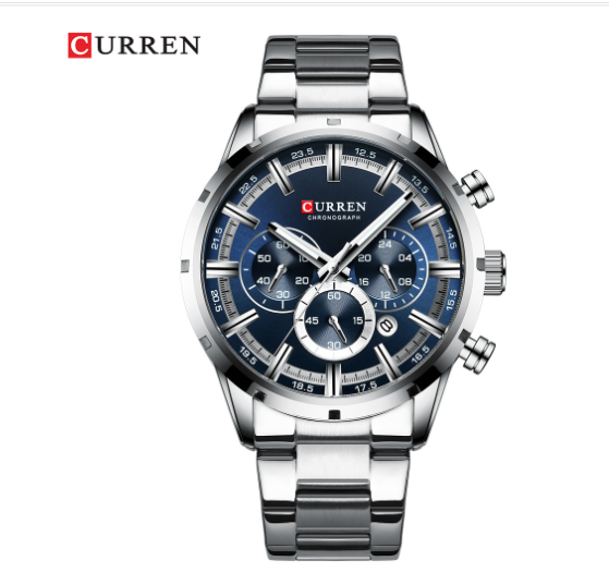 CURREN Men's Waterproof Quartz Watch with Chronograph - Luxurious and Modern Timepiece